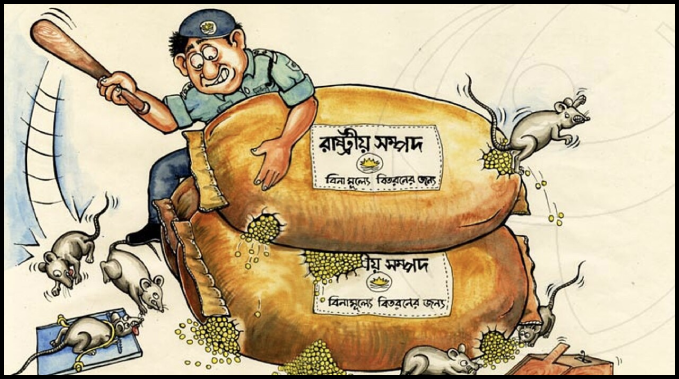 A cartoon made by Arifur Rahman in 2008
